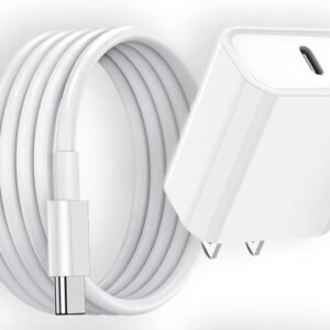Apple 20w adaptor with usb c to lightning cable