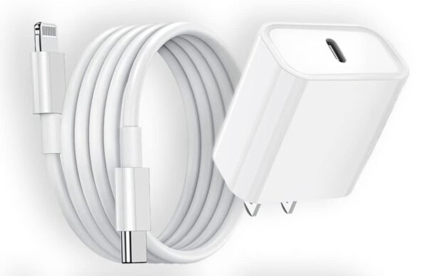 Apple 20w adaptor with usb c to lightning cable